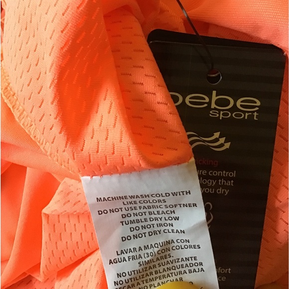 🌼NWT BEBE SPORT 3X MOISTURE WICKING TOP - Picture 8 of 12